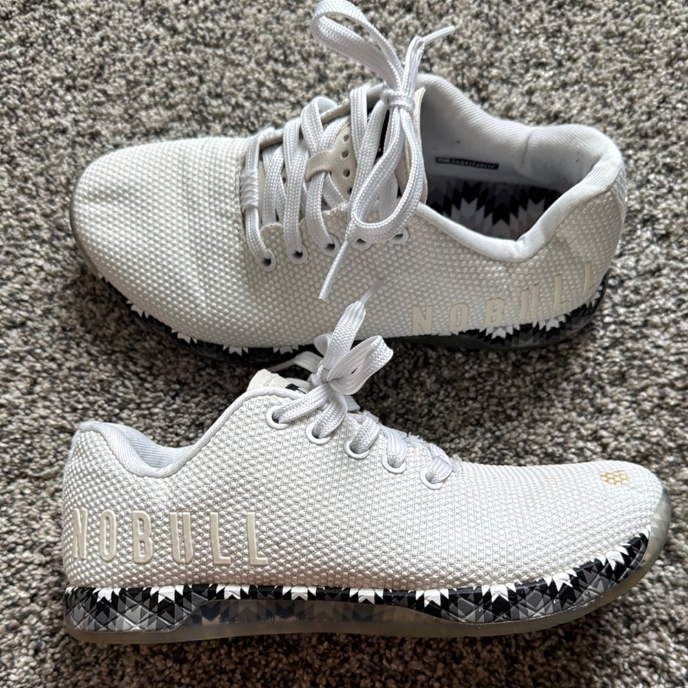 NOBULL White Textured Sneakers